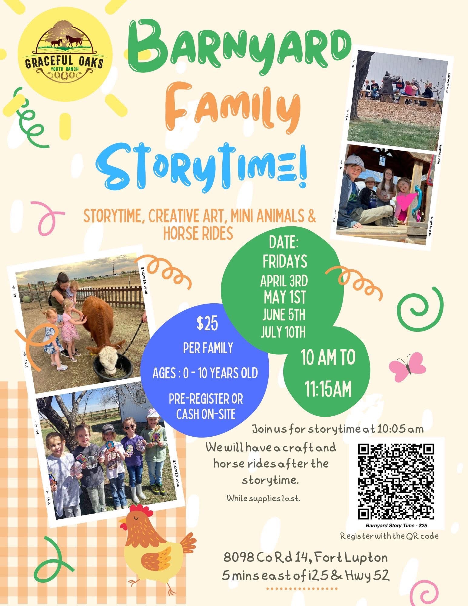 Barnyard Storytime at Graceful Oaks Youth Ranch